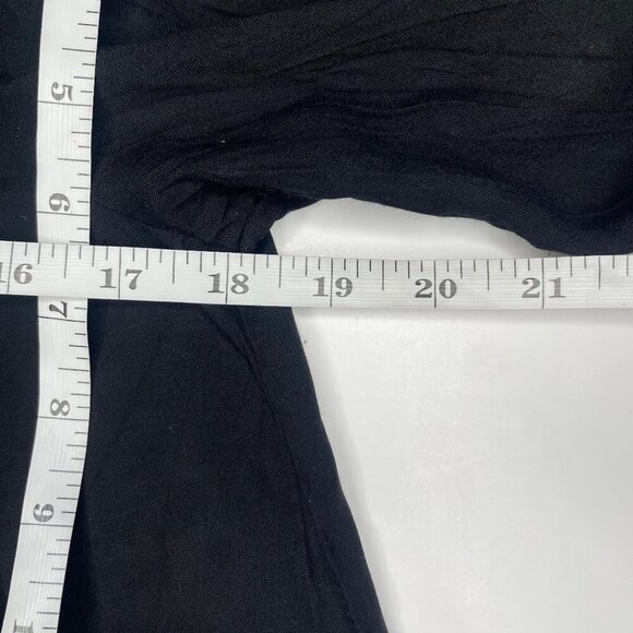 Feathers Women's Black Floral Embroidery Ruffle Midi Mini Dress Whimsygoth XL - Picture 5 of 10